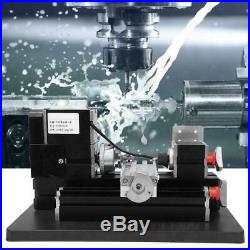 0.07mm Accuracy Metal Lathe Mini High Power 60W for Wood Plastic Processing