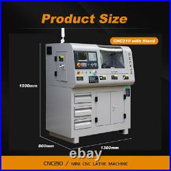 1.2KW Mini Metal Lathe Machine Bed 8x16 Variable Speed 3000RPM Stand Included