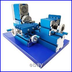 100-240V All-metal Miniature Lathe for Woodwork, Soft Metals, Plexiglass, Plastic