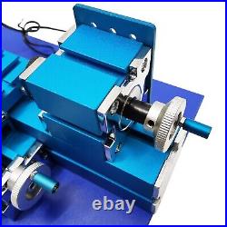 100-240V All-metal Miniature Lathe for Woodwork, Soft Metals, Plexiglass, Plastic