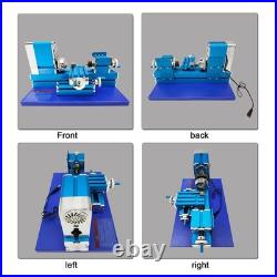 100-240V Mini Metal Lathe 3000RPM All-Metal DIY Woodworking Tool