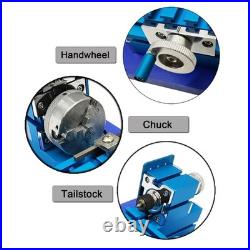 100-240V Mini Metal Lathe 3000RPM All-Metal DIY Woodworking Tool