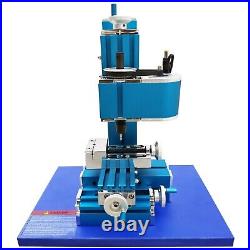 100-240V Small Metal Drilling&Milling Machine Teaching Tool Mini Wood Lathe