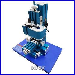 100-240V Small Metal Drilling&Milling Machine Teaching Tool Mini Wood Lathe