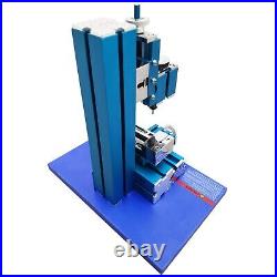 100-240V Small Metal Drilling&Milling Machine Teaching Tool Mini Wood Lathe