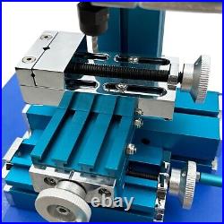 100-240V Small Metal Drilling&Milling Machine Teaching Tool Mini Wood Lathe