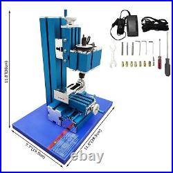 100-240V Small Metal Drilling&Milling Machine Teaching Tool Mini Wood Lathe