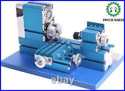 110-220V Universal Mini Metal Lathe Milling Machine Motorized Metalworking Tool