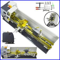 1100W Table Precision Metal Lathe Electric Pulse Mini Lathe 0.01-0.4mm Auto Feed
