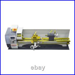 1100W Table Precision Metal Lathe Electric Pulse Mini Lathe 0.01-0.4mm Auto Feed