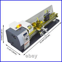 1100W Table Precision Metal Lathe Electric Pulse Mini Lathe 0.01-0.4mm Auto Feed