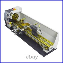 1100W Table Precision Metal Lathe Electric Pulse Mini Lathe 0.01-0.4mm Auto Feed