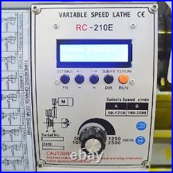 1100W Table Precision Metal Lathe Electric Pulse Mini Lathe 0.01-0.4mm Auto Feed