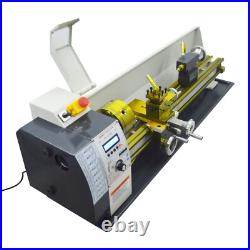 1100W Table Precision Metal Lathe Electric Pulse Mini Lathe 0.01-0.4mm Auto Feed