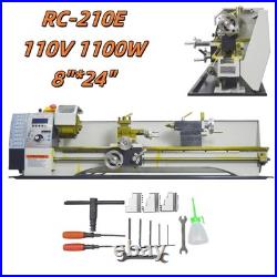 110V 1100W RC-210E Metric/Imperial Thread Lathe Precision Metal Bench Lathe