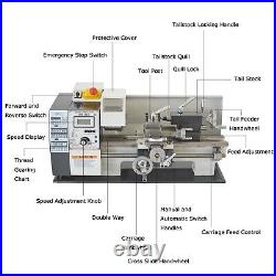 110V 600W WM180V Mini Bench Metal Lathe Variable Speed Teaching Lathe 10-44T. P. I