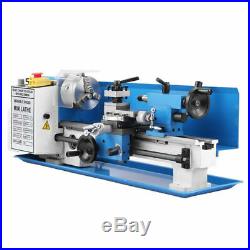 110V 7 x 14 550W Variable-Speed Mini Metal Lathe Variable 0.75HP Speed 2500RPM