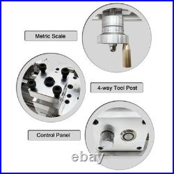 110V 80W DIY Mini Lathe Multifunctional Home Woodworking Lathe 2000-6000RPM
