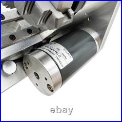 110V DIY Mini Metal Lathe 2000-6000RPM 80W Brushed Motor Post for Home Woodwork