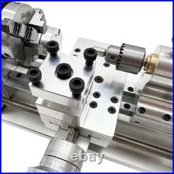 110V DIY Mini Metal Lathe 2000-6000RPM 80W Brushed Motor Post for Home Woodwork