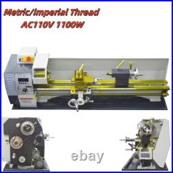 110V Precision Metal Bench Lathe 1.1KW RC-210E Metric/Imperial Thread Mini Lathe