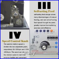 110V Precision Metal Bench Lathe 1.1KW RC-210E Metric/Imperial Thread Mini Lathe