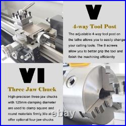 110V Precision Metal Bench Lathe 1.1KW RC-210E Metric/Imperial Thread Mini Lathe