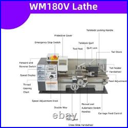 110V Precision Metal Lathe Small Stepless Variable Speed Lathe 50-2500RPM 110V Precision Metal Lathe Small Stepless Variable Speed Lathe 50-2500RPM