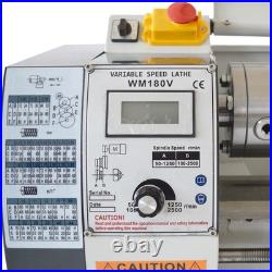 110V Precision Mini Metal Bench Lathe WM180V Variable Speed Lathe 600W