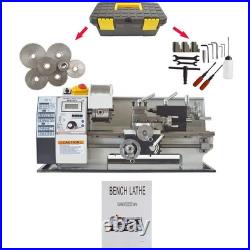 110V Precision Mini Metal Bench Lathe WM180V Variable Speed Lathe 600W
