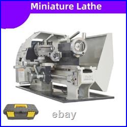 110V Small Precision Metal Processing Lathe Three-jaw Chuck Lathe 50-2500RPM