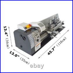 110V WM210V Metric Precision Metal Bench Lathe 900W Brushless Mini Metal Lathe