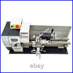 110V X-axis Auto Feed Precision Metal Lathe Mini Lathe MT5 RC-210E Bench Lathe