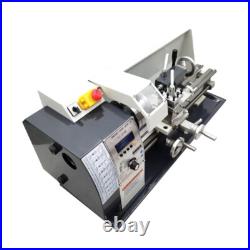 110V X-axis Auto Feed Precision Metal Lathe Mini Lathe MT5 RC-210E Bench Lathe