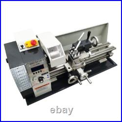 110V X-axis Auto Feed Precision Metal Lathe Mini Lathe MT5 RC-210E Bench Lathe