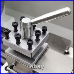 110V X-axis Auto Feed Precision Metal Lathe Mini Lathe MT5 RC-210E Bench Lathe