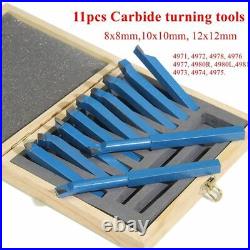 11Pcs Mini Metal Lathe Tool Set Carbide Cutting Turning Boring Metalworking