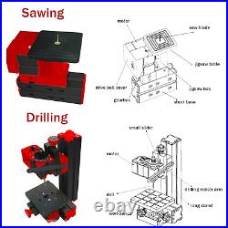 12000RPM 6 in 1Multipurpose Mini Lathe, Versatile Metal Lathe Tool, Motorized Jig