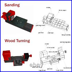 12000RPM 6 in 1Multipurpose Mini Lathe, Versatile Metal Lathe Tool, Motorized Jig