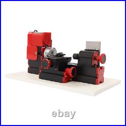 1200rev/min Multifunction Mini Metal Motorized Lathe Machine DIY Power Tool Red