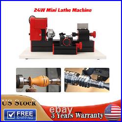 12VDC 12000min Mini Metal Lathe Machine Motorized DIY Manual Lathe Polish Tools