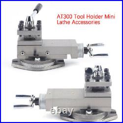 16mm AT300 Lathe Tool Post Assembly Holder Mini Lathe Accessories Metal Change
