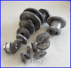 17Pcs/Set Mechanical Mini Lathe Gears, Metal Cutting Machine Gears, Lathe Gears