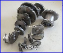 17pcs/set mini lathe gears, Metal Cutting Machine gears, lathe gears