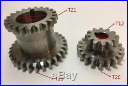 18pcs set mini lathe gears, Metal Cutting Machine gears, lathe gears