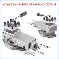1PCS AT300 CNC Mini Metal Lathe Tool Post Assembly Universal Metal Working Tool