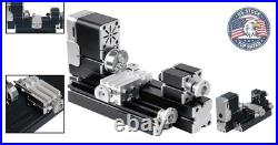 20,000 RPM DIY Mini Lathe Safe, All-Metal, with Cooling Fan for Wood & Metals