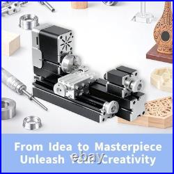 20,000 RPM DIY Mini Lathe Safe, All-Metal, with Cooling Fan for Wood & Metals