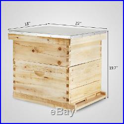 20-Frame Langstroth Bee Hive Complete Box Kit Free Shipping