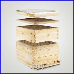 20-Frame Langstroth Bee Hive Complete Box Kit Free Shipping